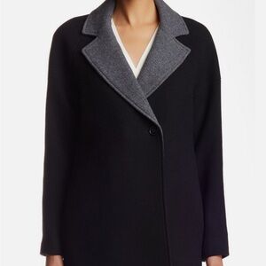 Theory Haloki Dearly Wool Blend Coat, Size Small